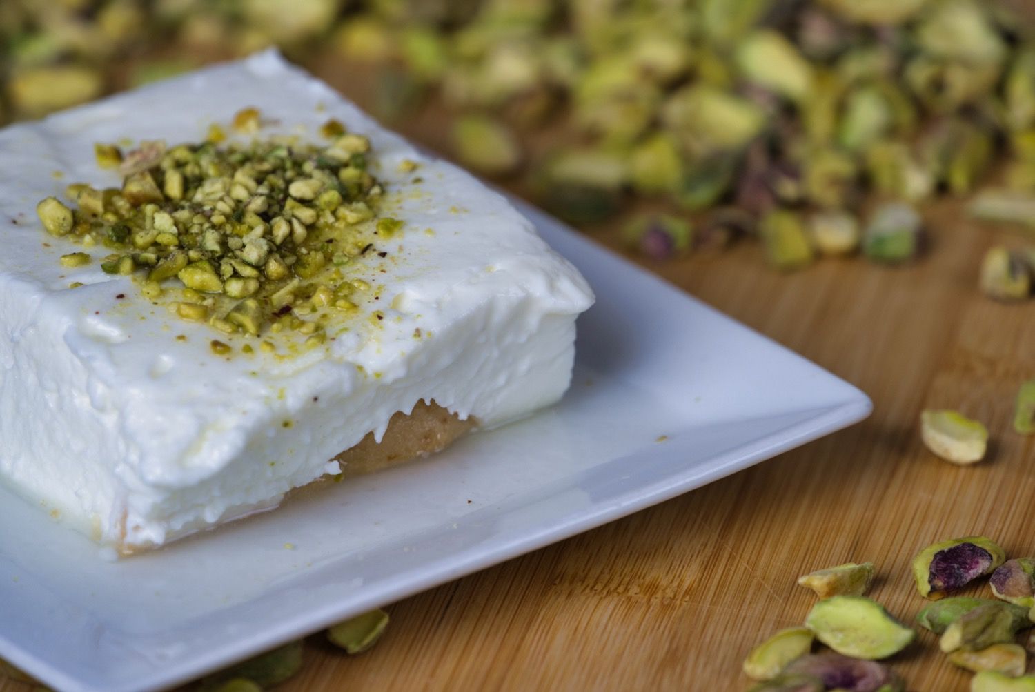 Ashtalieh Lebanese milk pudding at Phoenician Garden Fresno