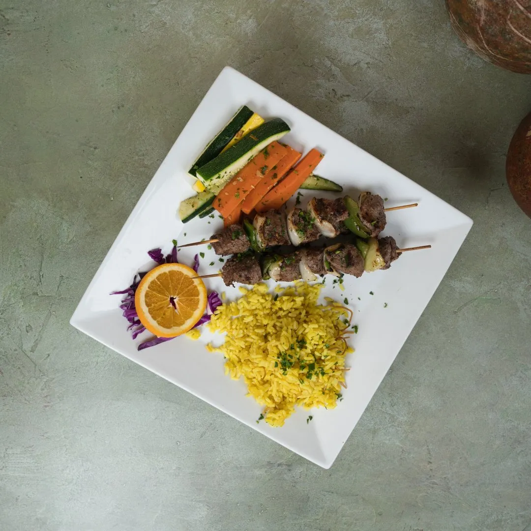 Beef Kebobs at Phoenician Garden