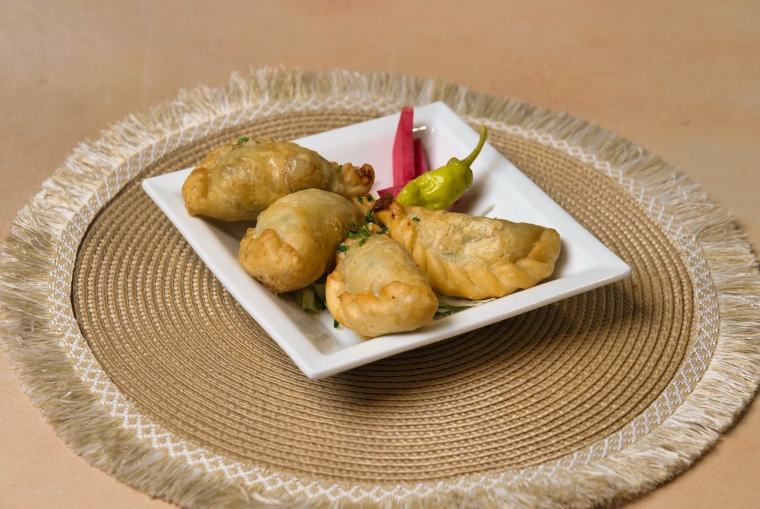 Cheese rolls filled with mozzarella and feta at Phoenician Garden Fresno