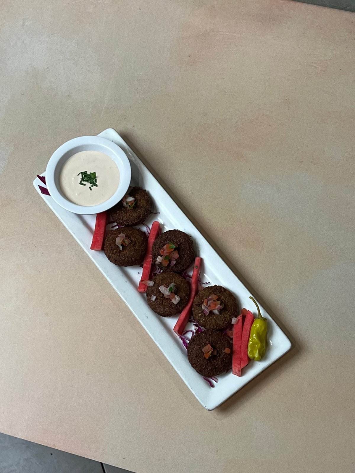 Falafel appetizer