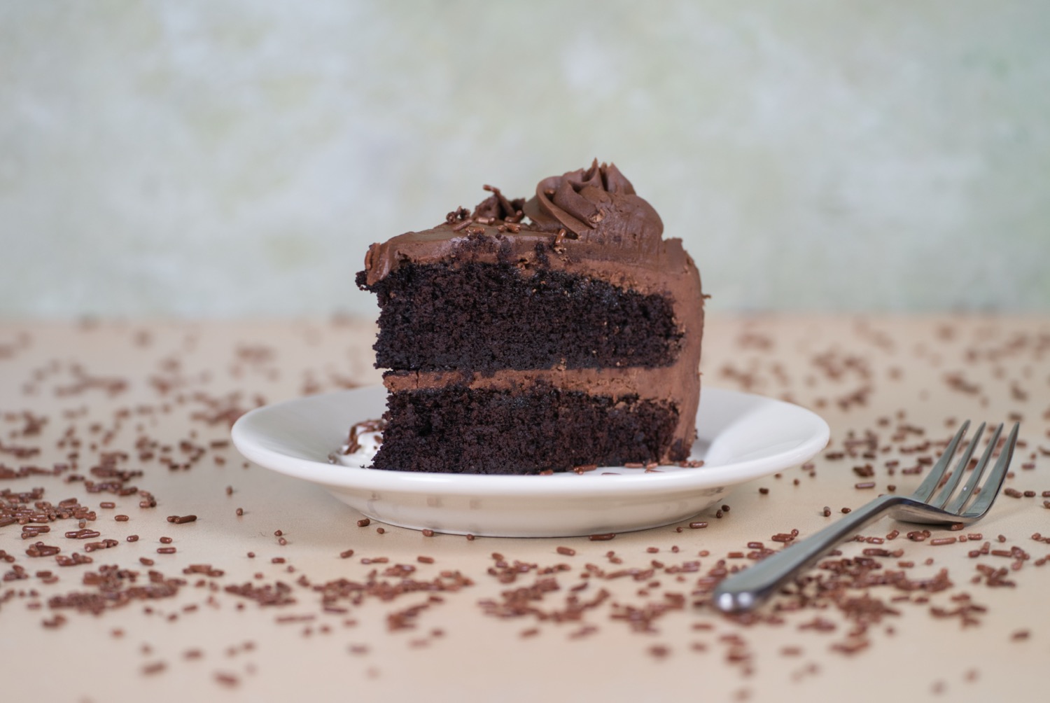 Fudge Buttermilk Chocolate Cake at Phoenician Garden Fresno