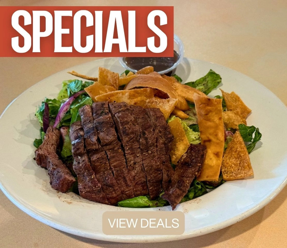 Limited-time Mediterranean dishes at Phoenician Garden, including spicy chicken and seasonal salads